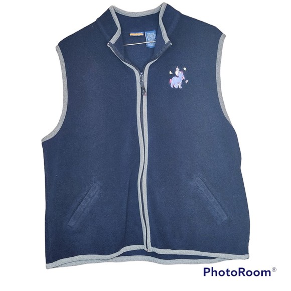 Vintage Pooh Disney Fall Eeyore Woman’s Plus Size Fleece Vest Size 22W/24W - Picture 1 of 4